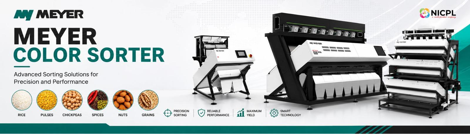 Meyer color sorter machines — authorized dealer India