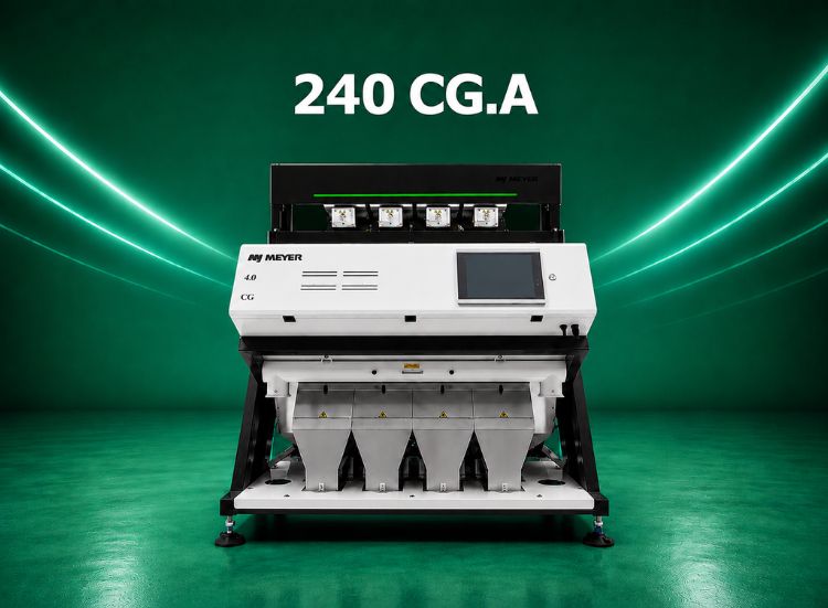 MEYER CG.4.0 AI Color Sorter for Peanuts, Rajma, Cashew & Big Commodities