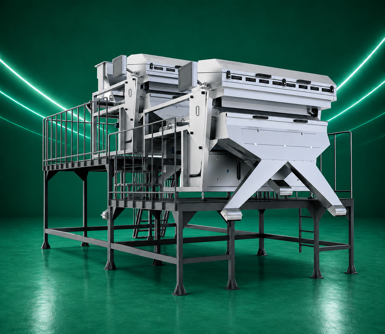 MEYER KFS Thinker UHD AI QUAD Belt Color Sorter For Cashew Hole