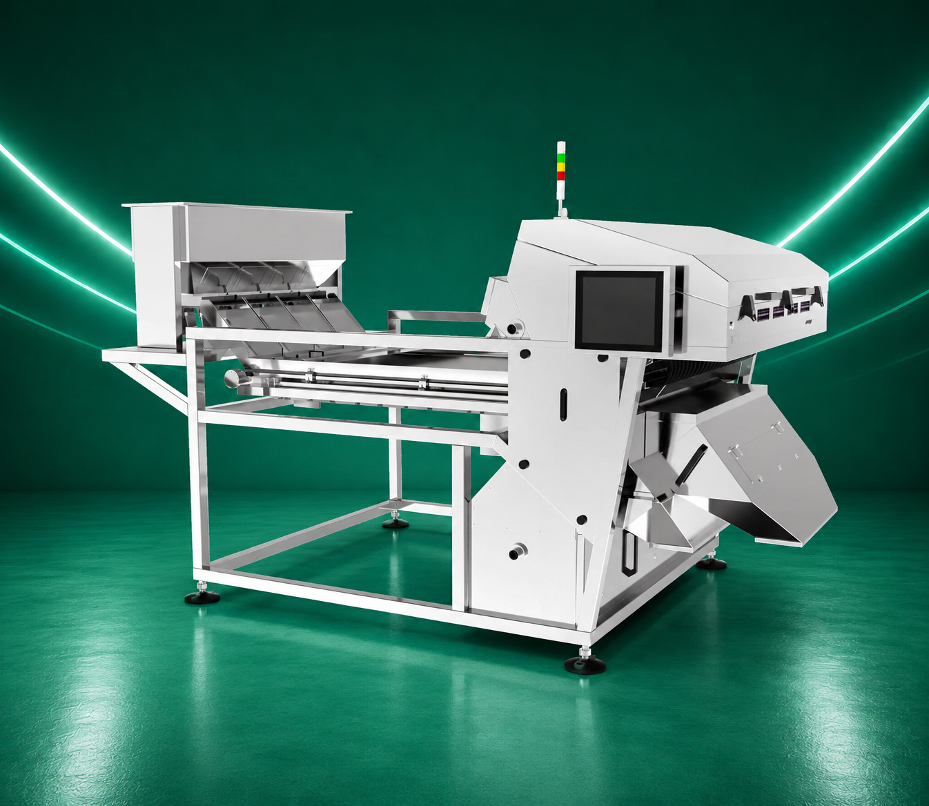 MEYER KI Thinker DI UHD AI Belt Color Sorter Single Layer For Walnuts, Almonds & pistachios