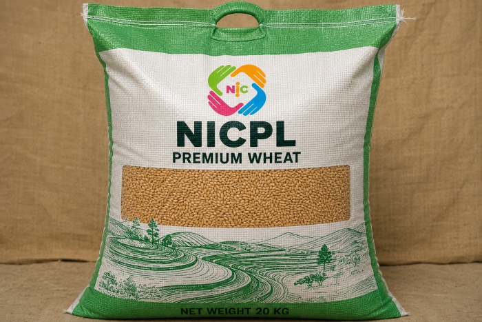 Wheat after packing